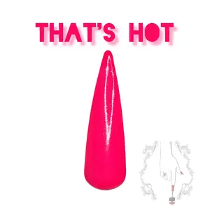 That's Hot | Hot Pink Neon Nail Dip Powder, Neon Pink Powder Nail Color, Dip Nail Color