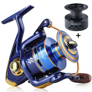 Sougayilang Spinning Fishing Reel 1000-7000 Series Metal Spool 5.2: 1 Gear Ratio 12 Ball Bearings Fishing Reel for Bass Fishing，Outdoor fishing supplies