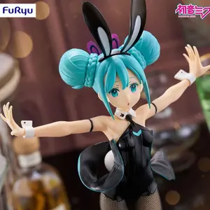 Official Licensed Hatsune Miku BiCute Bunnies Figure by Furyu | Anime Collectible PVC Statue | Vocaloid Bunny Girl Figure for Fans