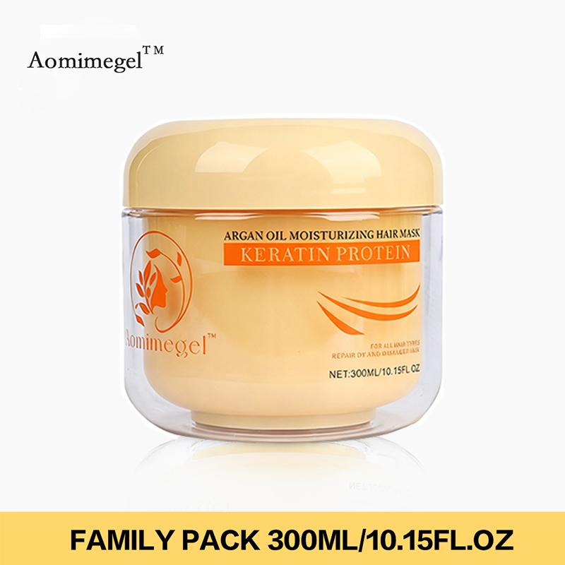 Aomimegel Simple Clean Hair Mask with Collagen & ArganOil - Gentle Deep Conditioning Treatment for Hair & ScalpCare hair collagen hair mask shampoo Silicone-Free KeratinAnti-Frizz Alcohol-Free Nourishing Moisturizing/ Hydration