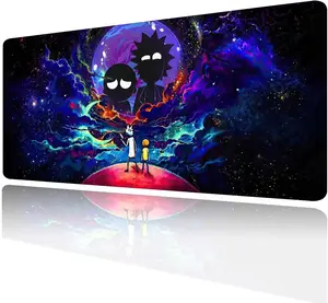 Rick n Morty Night Sky Space Stars Large Mouse Pad, Office Accessories, Gaming Room Essential, Desk Decorations, Work Supllies, Gift for Her/Him