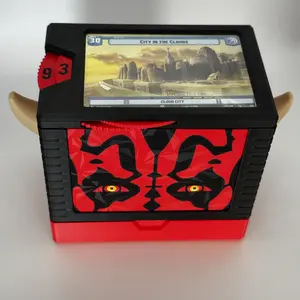 Maul - Universal DeckDock - For Star Wars Unlimited and More - Damage Counter, and token tray included.  Counts to 99 and holds more than 100 double sleeved cards