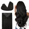 GOO GOO Hair Extensions Seamless Clip in Human Hair Extensions Natural Straight Hair #sohochic #TikTokShopFallDealsForYou