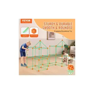 Tent Fort Building Kit for Kids STEM Construction Toy Set Castle 180PCS
