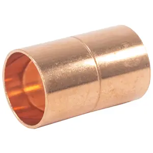 Appli Parts AP-A078 7/8 in Wrot Copper Coupling fitting CxC Sweat connections for refrigeration, air conditioning and plumbing applications ACR and Type L copper pipe