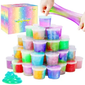 Slime Party Favors, 36 Pack Galaxy Slime Pack, Pretty Stretchy, Non-Sticky Slime Kit for Girls Boys Kids Christmas Stocking Stuffer, Goodie Bag Stuffer, Easter Basket Stuffers,Classroom Reward