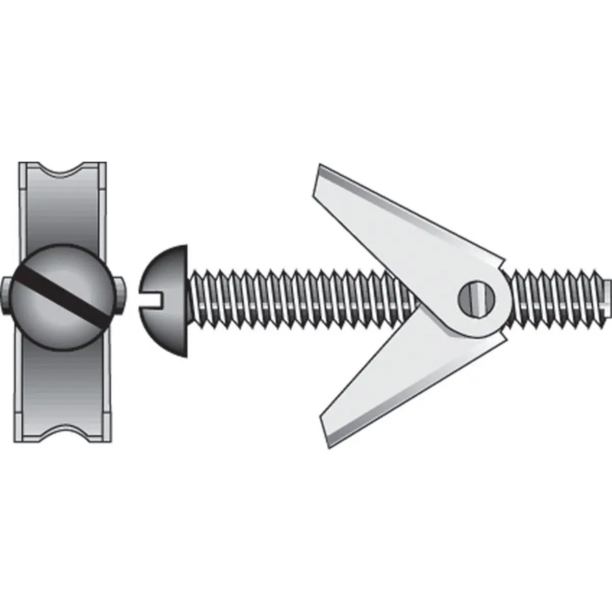 212 MAIN Toggle Bolt (0.13x3 in.), 15-Piece Card (5-Pack Total) - Sailing, Water Sports Door Hardware