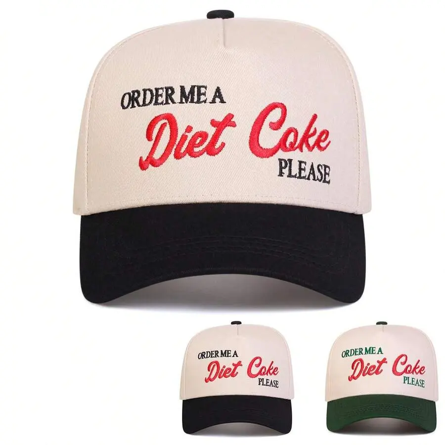 Order Me A Diet Coke Please Embroidered Trucker Hat, Coke Trucker Hat, Soda Trucker Hat, Funny Soda Lover Gift