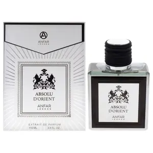 ANFAR LONDON ABSOLU D'ORIENT Perfume Extrait de Parfum POUR HOMME 3.4 fl oz 100ML Pineapple Grapefruit Spicy Bergamot Black Currant Smoky FOR MEN