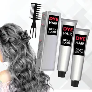 EELHOE Daily Herbal Hair Dye Cream, Instant Silver Gray Color Dye, Natural Hairstyle & Hair Nourishing, Long-lasting Salon Haircare Gentle Scented