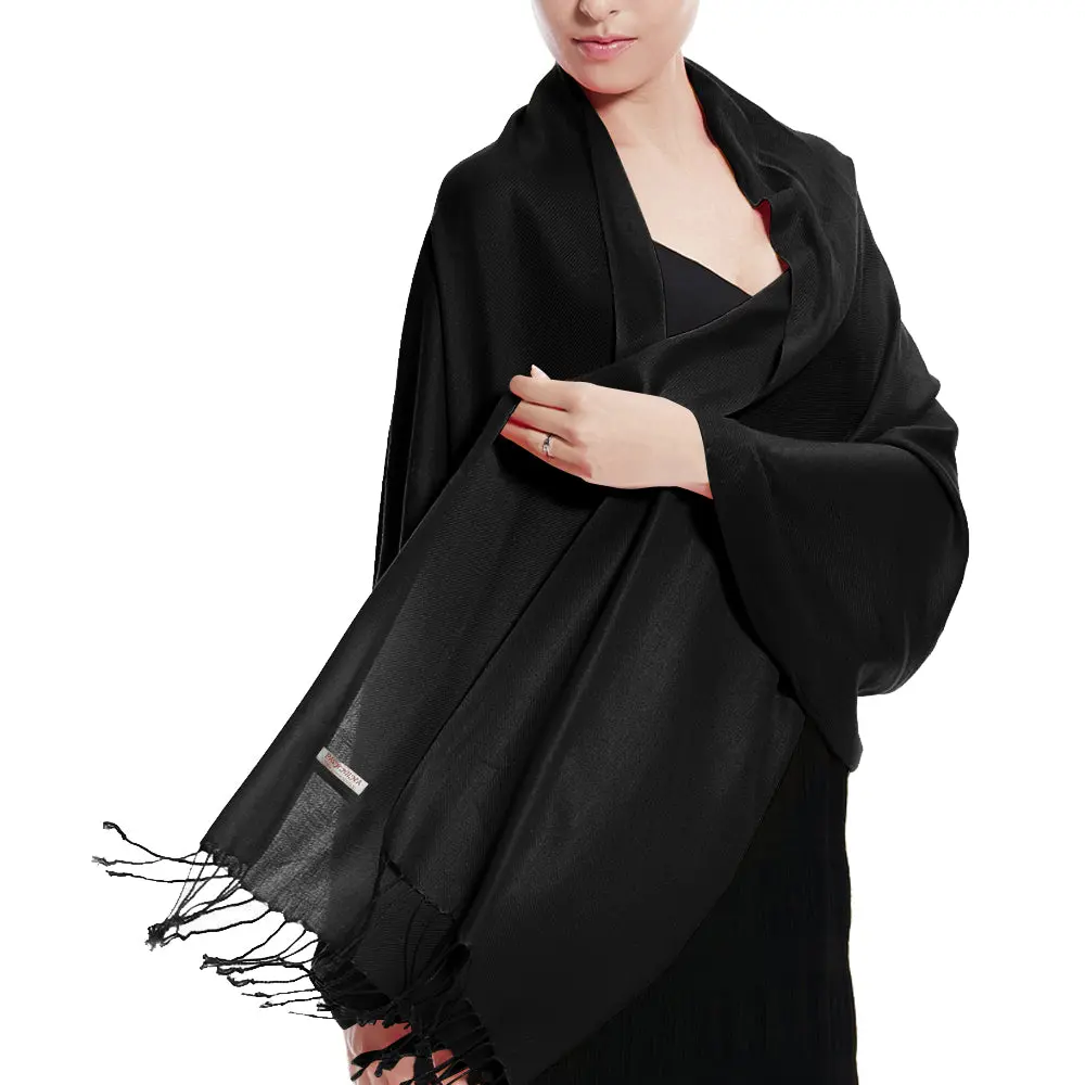 TZ Promise Women Pashmina Shawls and Wraps for Evening Dresses,Soft Large Long Scarf for Wedding,Bride Bridesmaid Gifts