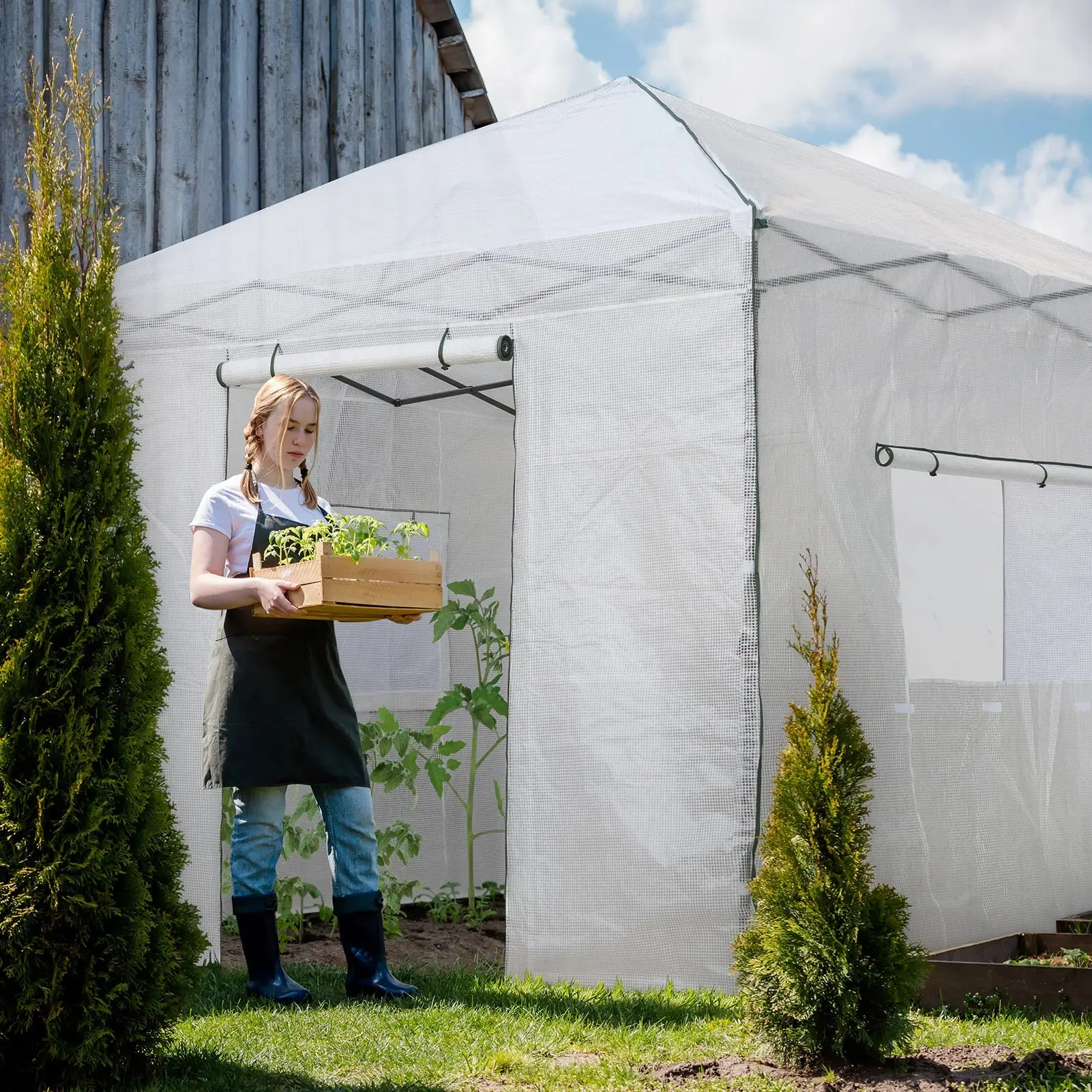 10x10 Easy Setup Pop Up Greenhouse
