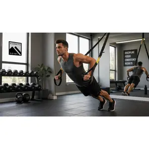 All-in-One Home Gym: Bodyweight Suspension Training Straps | Full-Body Workout Anywhere
