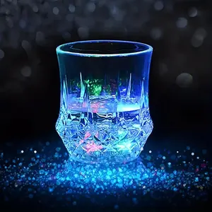 Christmas Gift Sets & Thanksgiving Tableware 2-4-6 Pack Liquid Activated Flash Drinking Crystal Cups Multicolor LED Glowing Wine Tumblers Water Activated Glassware Set for Bar Party Decor Drinkware 2Packbedroom decor