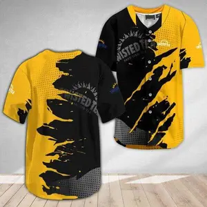 Stylish Tea Lover Baseball Jersey – Metal Crack Graphic Design