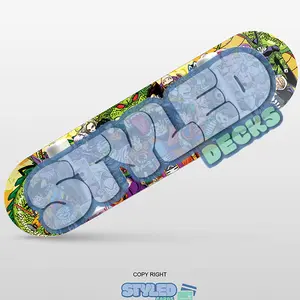 8.25 anime skateboard made with maple and high quality vinyl