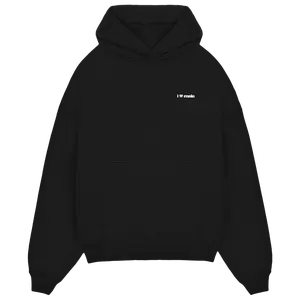 ‘i heart rosie’ black hoodie