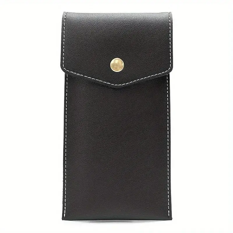 PU Leather Pencil Case Storage Bag, Portable Stationery Organizer Office Stationery Supplies for Students, Large Capacity Business Office Pen Holder, Office Accessories
