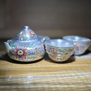 Jianzhan, handmade by master, inherited from intangible cultural silver cup