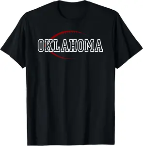 100% Cotton Unisex Oklahoma Football Icon T-Shirt