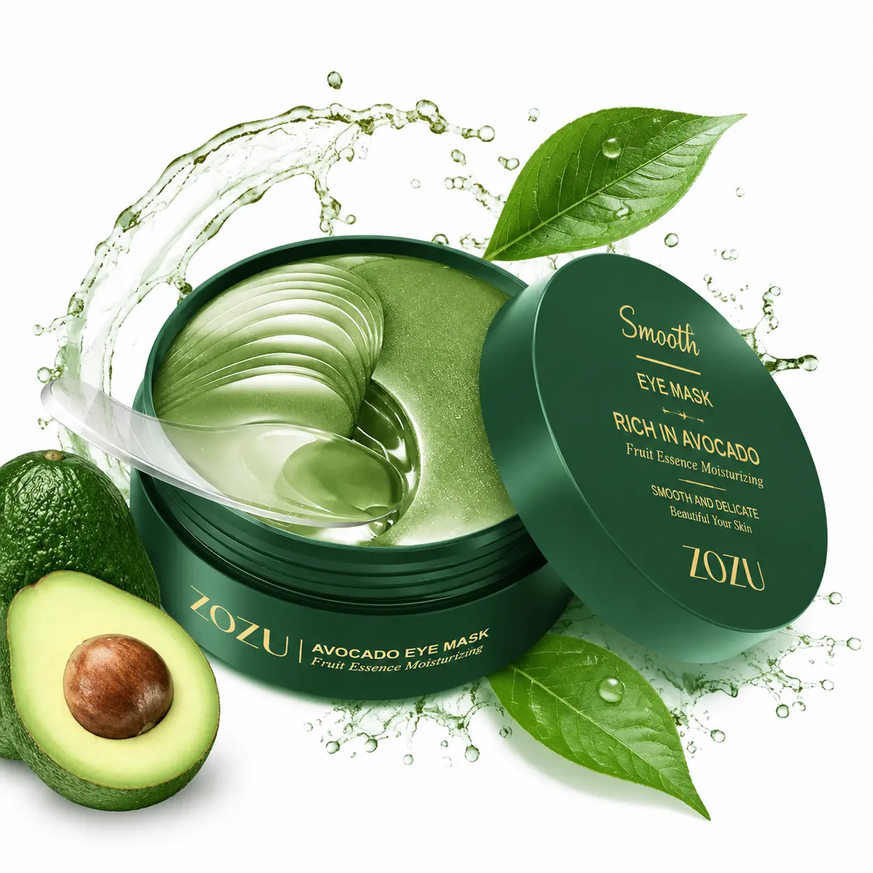 60pcs Avocado Hydrating Under Eye Gel Patches Moisturizing Eye Mask For Dark Circles And Eye Bags Gentle Daily Eye Care Skincare Gift Nette Eye Patches Effective Puffiness Reducer For Under Eyes