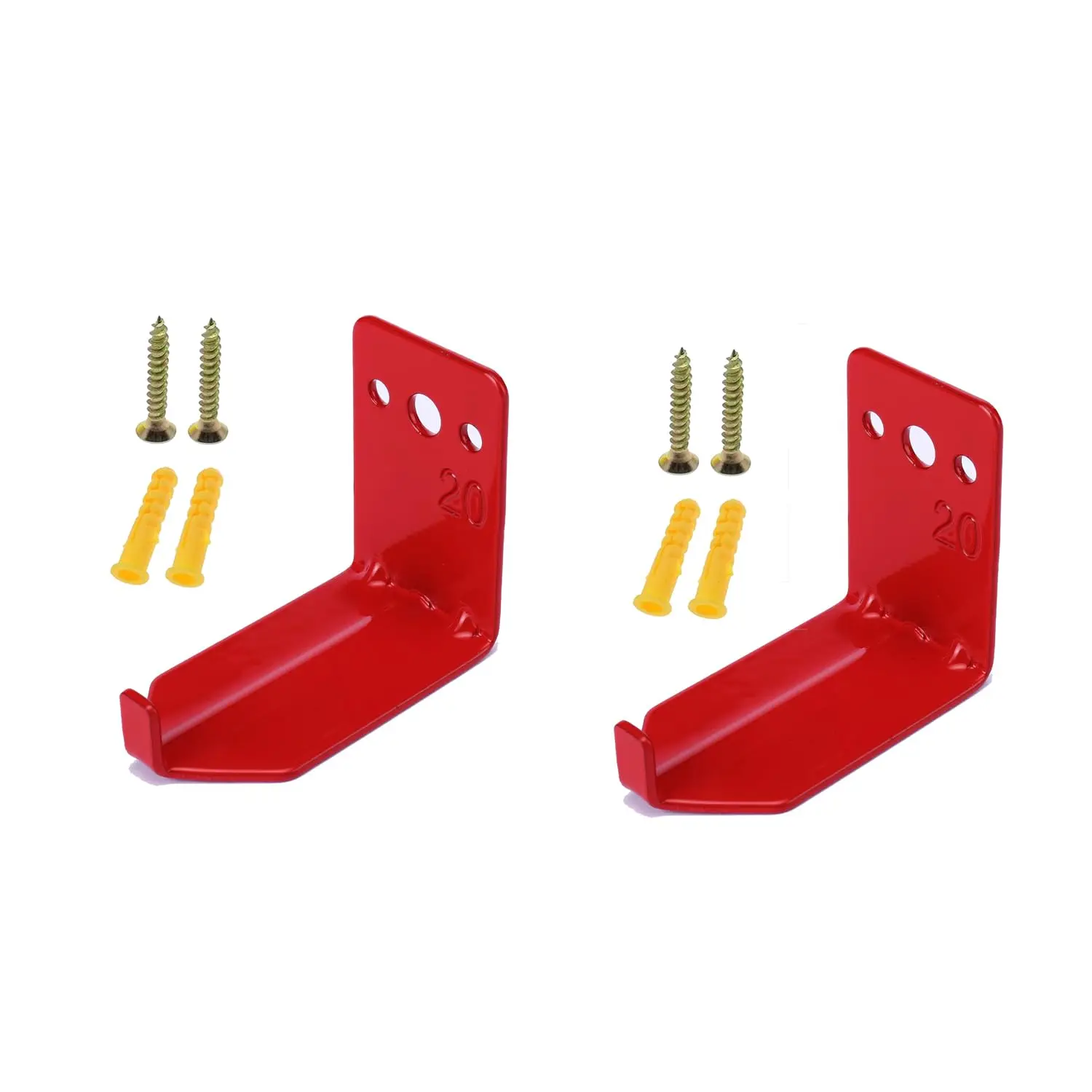 Fire Extinguisher Mount Wall Hook Bracket For Holding Up To 20 Lbs  Suited Large And Small Dry Water