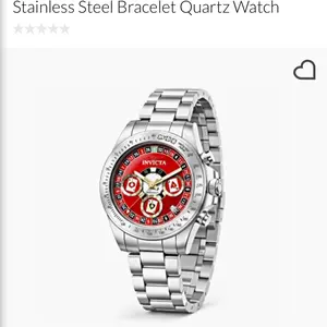 Invicta Men's Speedway 39.5mm Red Dial Stainless Steel Bracelet Quartz Watch