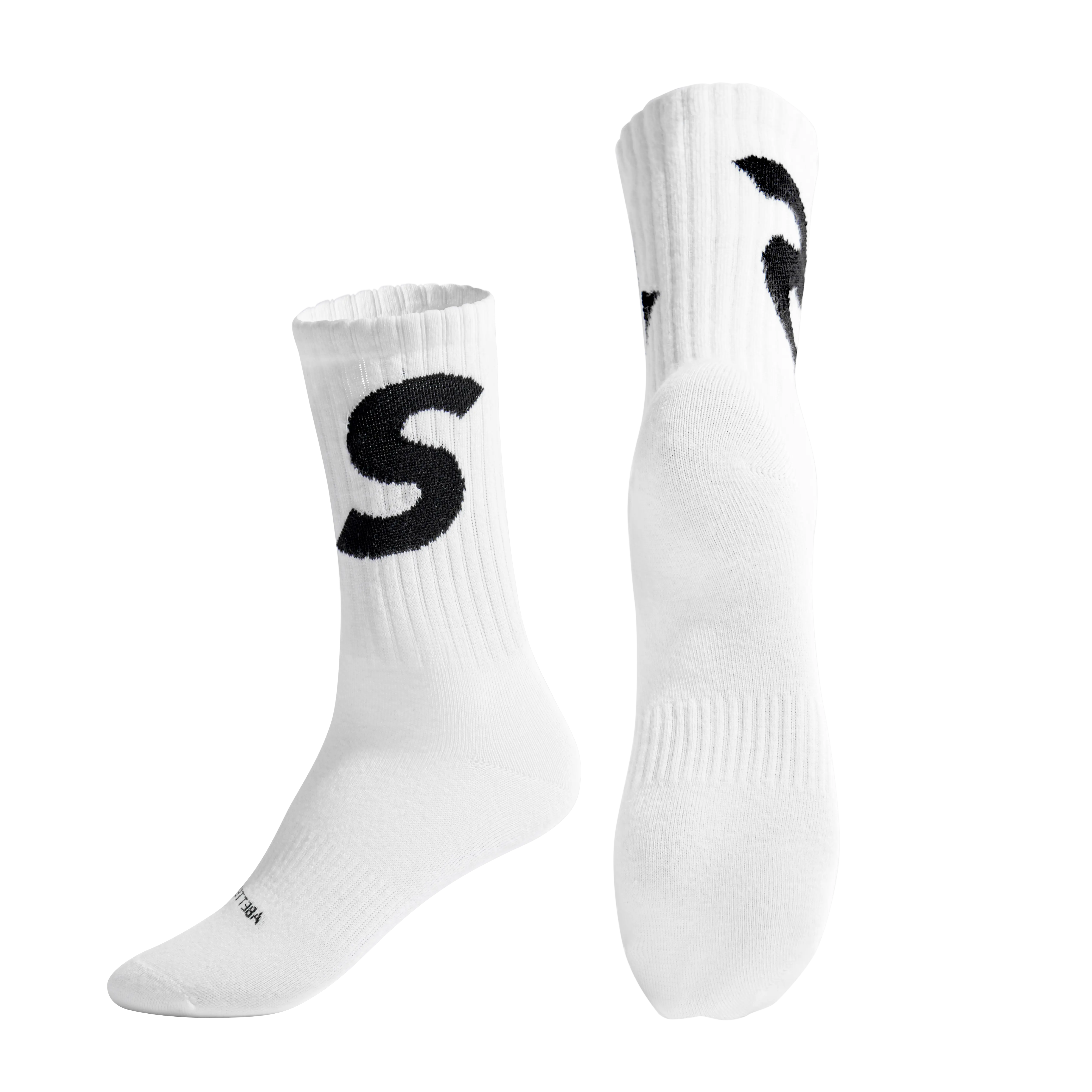 SIINSIIN Crew Socks For Women Athletic, Moisture Wicking White Girls Crew Socks, Breathable Soft Running Socks