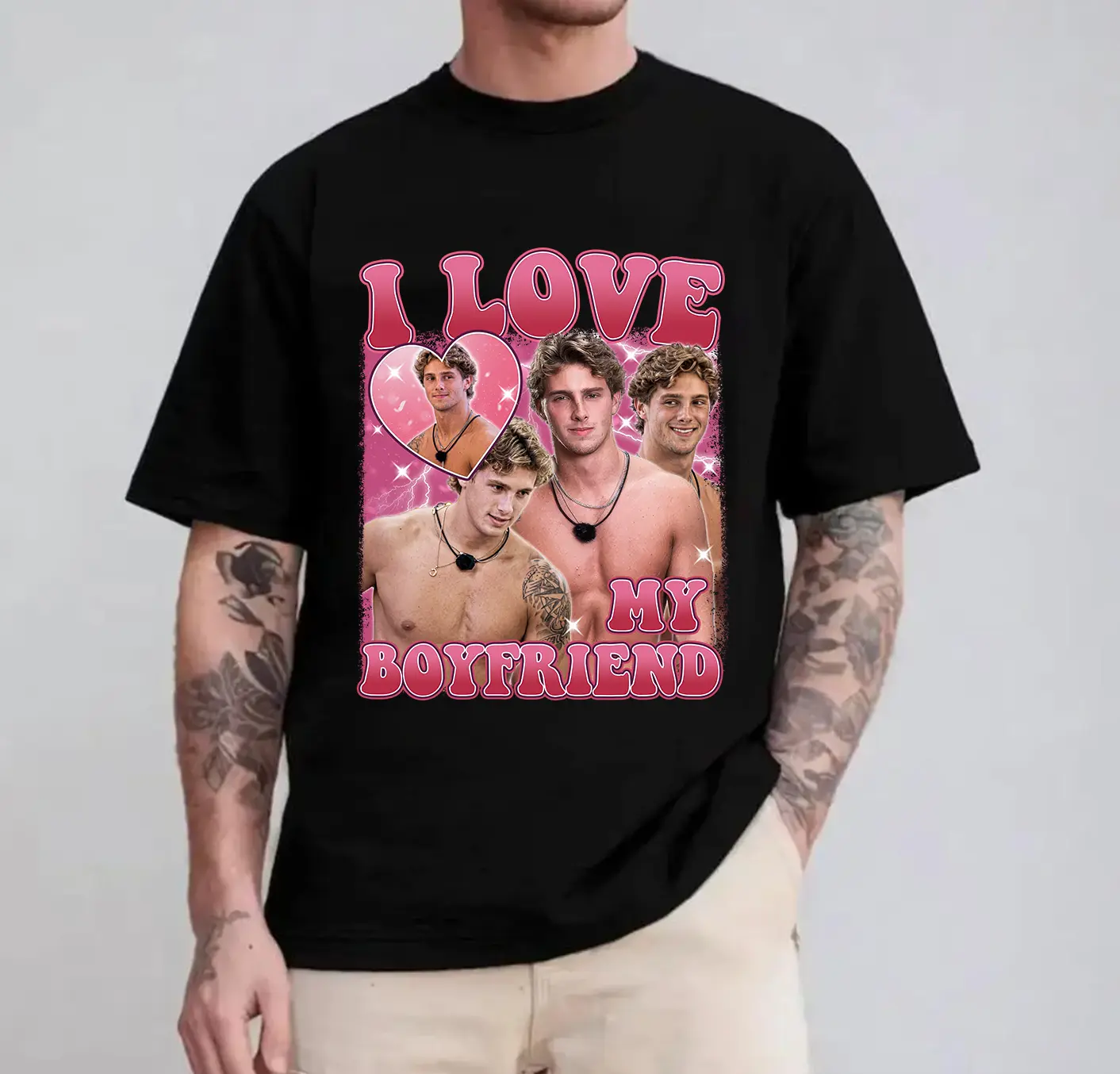 I Love My Boyfriend Shirt Caleb McDaniel Shirt TV Show Love Island 8 Shirt