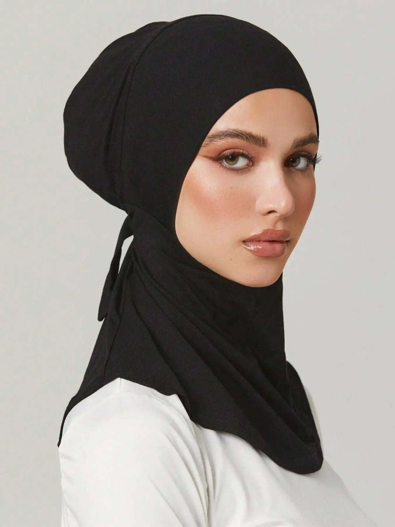 Women's Solid Color Underscarves, Modest Casual Soft Comfortable Hijab for Daily Prayer, Fashionable Hijabs for Muslim Women