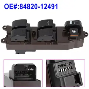 New Front Driver Side Master Power Window Door Switch 8482012491 Replace For Toyota Corolla 2003-2008 84820-12491 14Pin