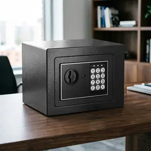 Nifogo Key Lock Electronic Safebox, Durable Anti-Theft Valuables Storage, Practical Personal Safety Case, Ideal For Home And Office Use, Battery Excluded