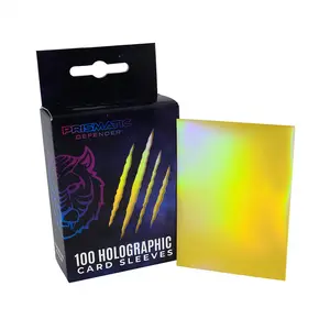Prismatic Defender Holographic Card Sleeves - Helios Yellow