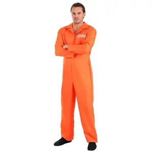 Men's Prison Orange Jumpsuit