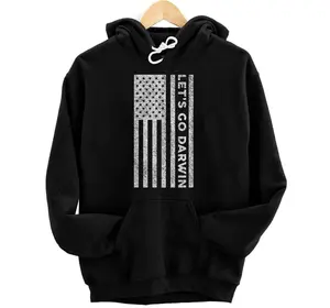 LetâÃÃ´s Go Darwin American Flag Women Men Lets Go Darwin Pullover Hoodie