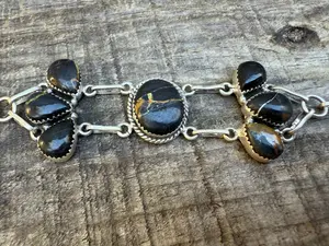 BlackJack Turquoise Chocker Sterling Silver Necklace