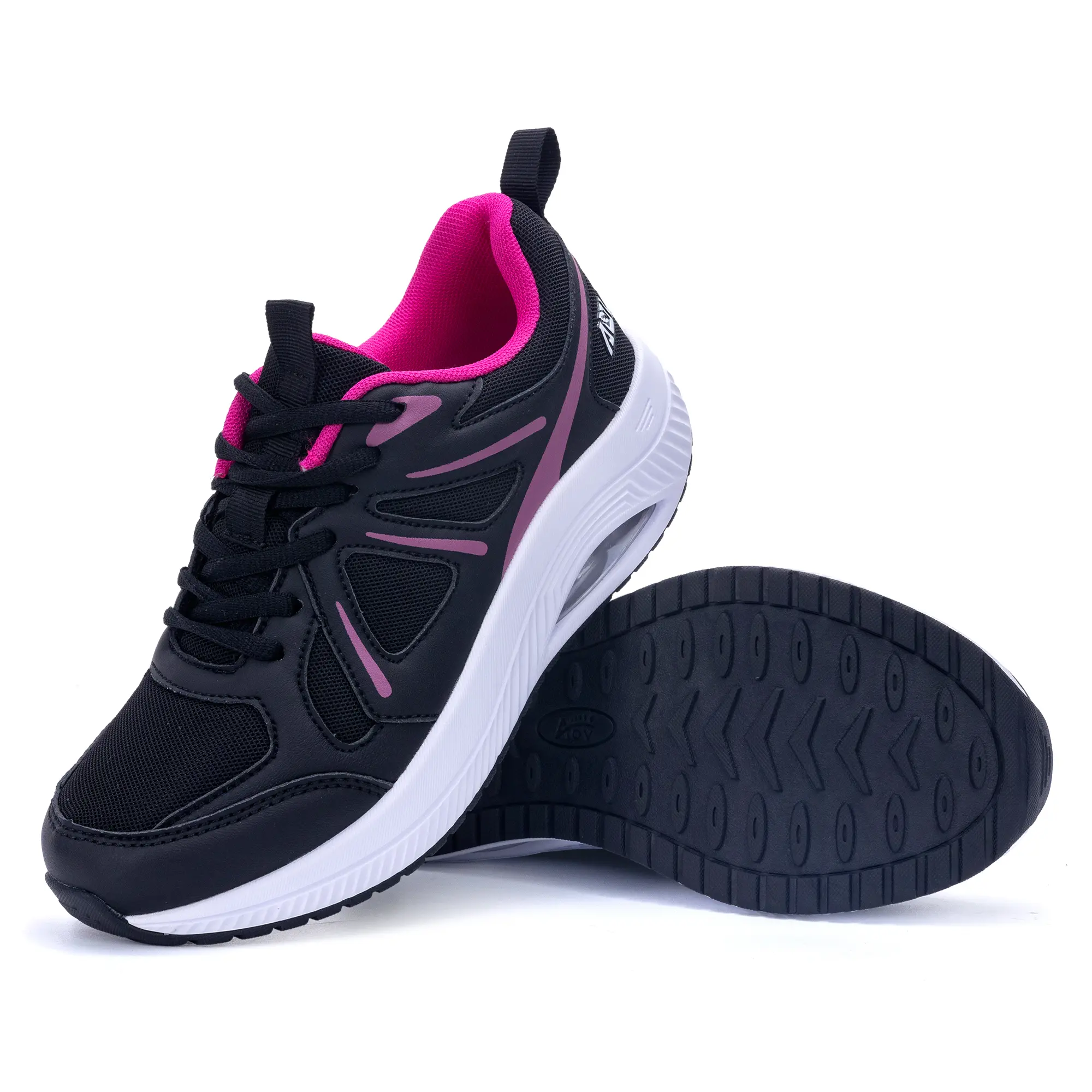 AOV Women Walking Sneakers Arch Support Comfortble Wide Air Cushion Tennis Shoes, Athletic Fashion Sneakers, Fashion Walking Sneakers