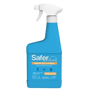 Safer Home Indoor Ready-to-Use Spray - Made with Natural Oils - 24 fl oz - Quickly Kills Ant, Fly, Roach, Spider, Silverfish & Flea Indoors - No Harsh Chemicals