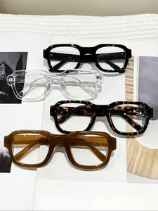 Women's Fashionable Tortoiseshell Pattern Eyeglasses, Casual Trendy Eyeglasses for Everyday Use, Fashion Accessories for Outdoor Activities, Square Frames