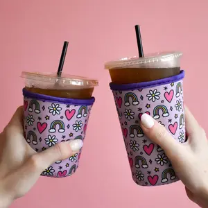 Rainbow Pattern Drink Sleeve
