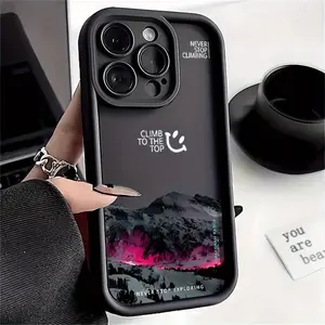Mountain Pattern Phone Case, Anti-drop Cellphone Protective Case, Shockproof Mobile Phone Cover for iPhone 16 15 14 13 12 11 Plus/Pro/Pro Max