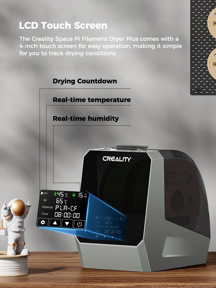 Creality Space Pi Filament Dryer Plus - Dual-Spool Filament Dryer Box for 3D Printing with PTC Heater