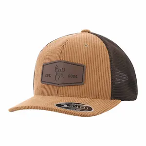 Legendary Whitetails Men's Buck Commander Corduroy Leather Patch Hat