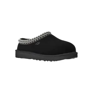 UGG Tasman II 1174470-BLK Slippers Women's Black Suede Sheepskin Slip On GUG37
