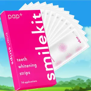 PAP Teeth Whitening Strips- 7/14 Strips -Safe for Enamel - NonSensitive Teeth Whitening Effective Brightener Removes Smoking Coffee Soda Wine Stains Oral Care