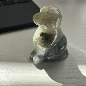 Small Labradorite Dog - Decorative Ornaments