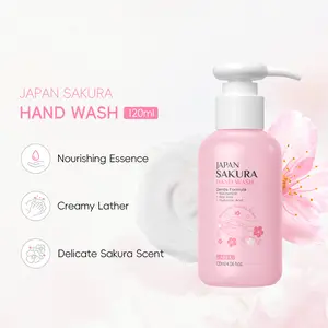 120ML Sakura Scented Hand Wash Liquid, Long-Lasting Fragrance, Gentle Moisturizing, Daily Use, Cleanses Without Drying Out Hands, Hand Cleaning Product