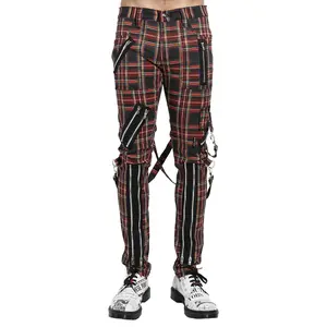 Tripp NYC Bondage Punk Pants [Black Plaid]