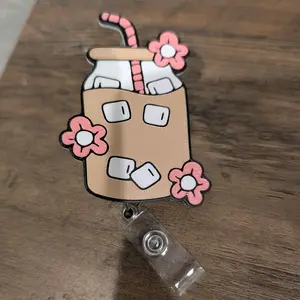 Iced Coffee Badge Reel