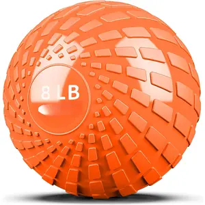 Slam Ball 8 lbs  Ball Weighted Balls for Exercise and Workout, Strength, Cardio, Cross- and Core Workouts